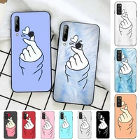 yinuoda finger heart love phone case for huawei honor 10 i 8x c 5a 20 9 10 30 lite pro voew 10 20 v30