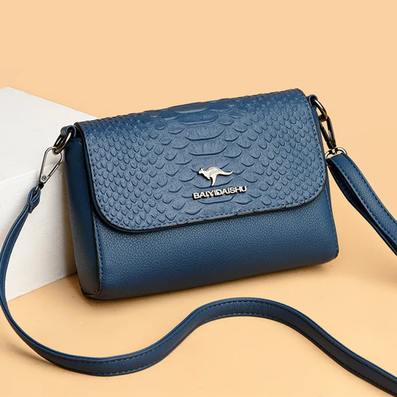 

Модные роскошные женские сумки через плечо, кожаные сумки на плечо с клапаном для женщин, новинка 2023, сумки-тоуты из искусственной кожи с кро...