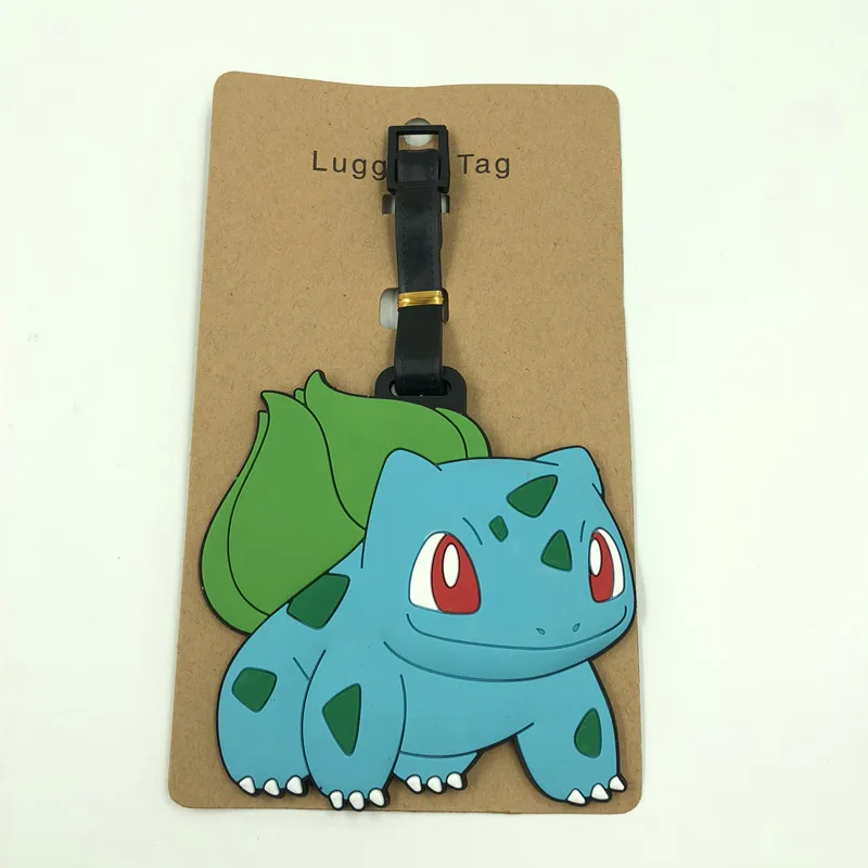 Багажные бирки Pokemon Pikachu Gengar держатель для чемодана дорожные аксессуары