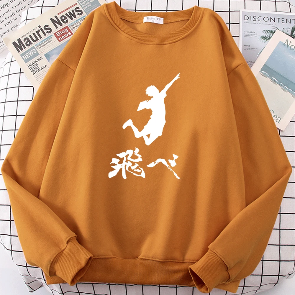 

Свитшот Haikyuu мужской с принтом мух, модные худи в стиле Харадзюку С аниме, флисовый Повседневный индивидуальный пуловер с длинным рукавом, Т...