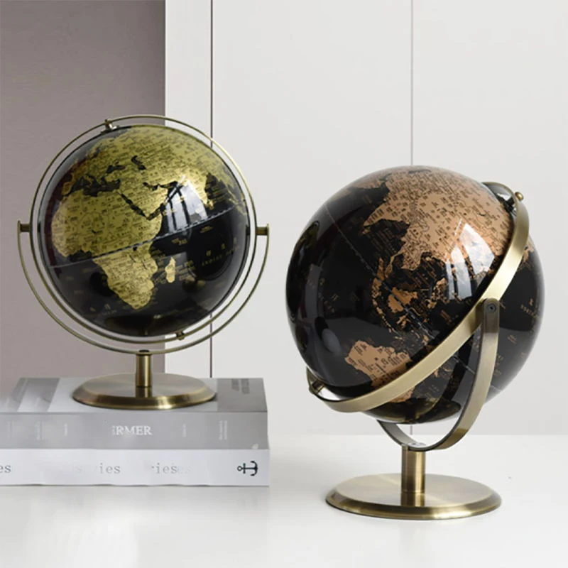 

World Globe Model Home Decoration Accessories For Living Room World Earth Figurines Office Desk Decor Christmas Decorative Gifts