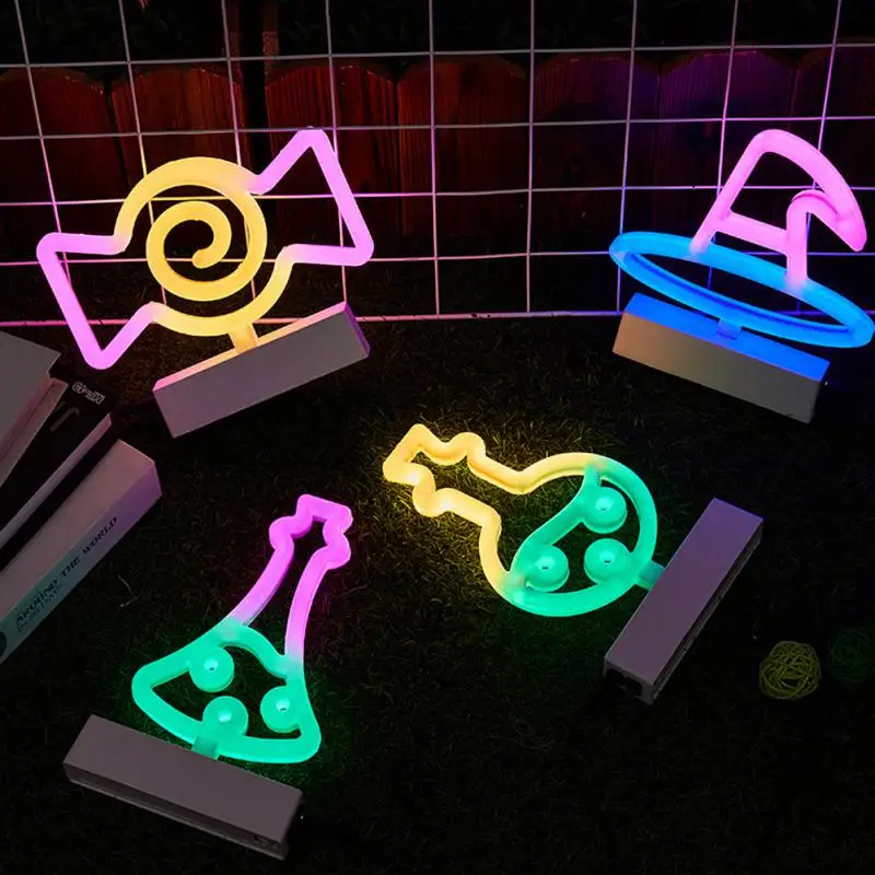 

LED Neon Sign Light Holiday Night Lamp Xmas Party Wedding Decoration USB Night Light wholesale Home Gift cute LED Neon Light