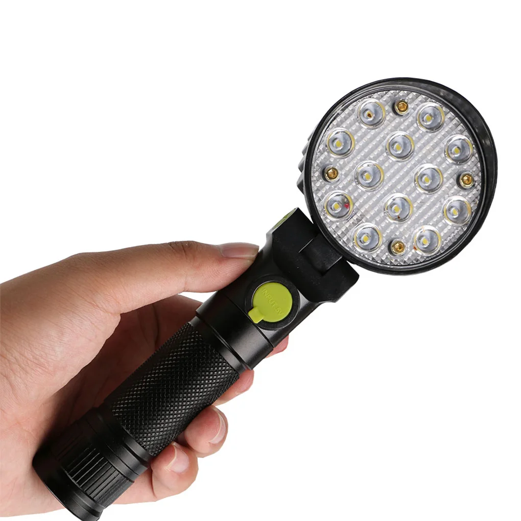 

Pocket Flashlight Multifunctional Hook Hands-free Operation Waterproof Lightweight Maintenance Lamp for Outdoor Use