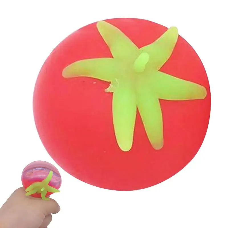 

Dough Balls Toy Creative Sensory Squeeze Balls Tomato Shape Cool Vent Toys Tear-Resistant Toys For Kids/Adults To Relax