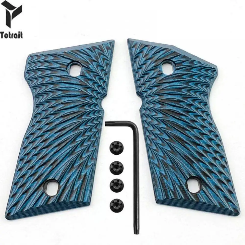

1 пара тактических грипов G10 для CZ 2075 RAMI, винты в комплекте, текстура Sunburst для охотничьего ружья, аксессуары