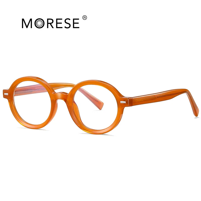 

Утолщенная оправа для очков TR90 с защитой от синего света для женщин, модные круглые мужские очки с заклепками в Корейском стиле