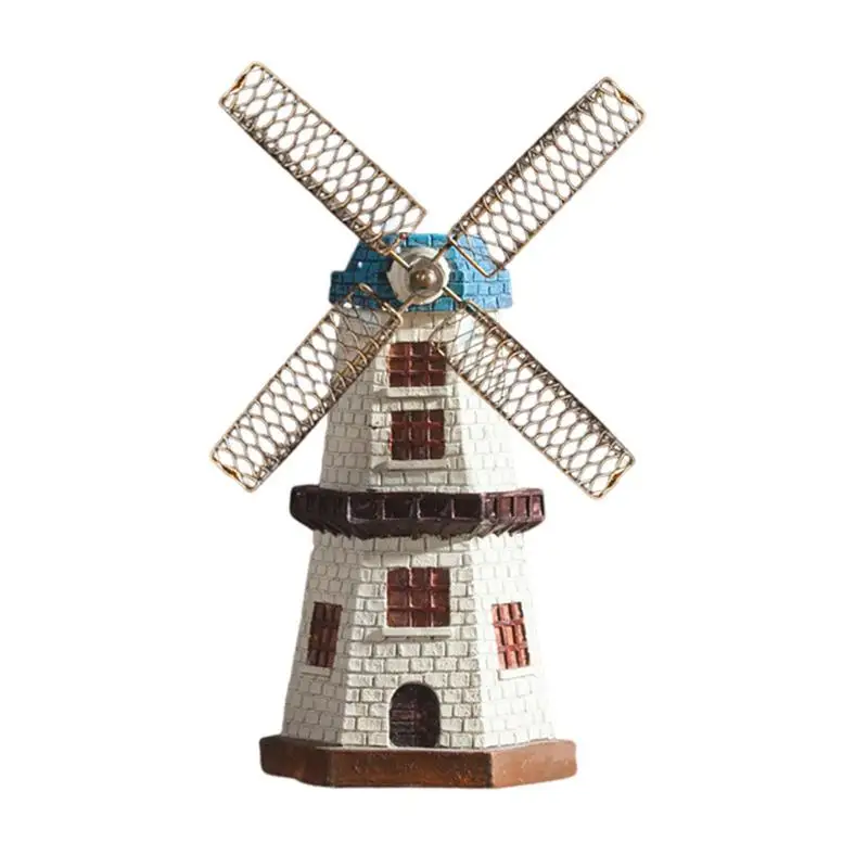 

Desktop Windmill Ornaments Vintage Windmill Statue Retro Sculpture Figurine Exquisite Artistic Windmill Ornament Model Wear