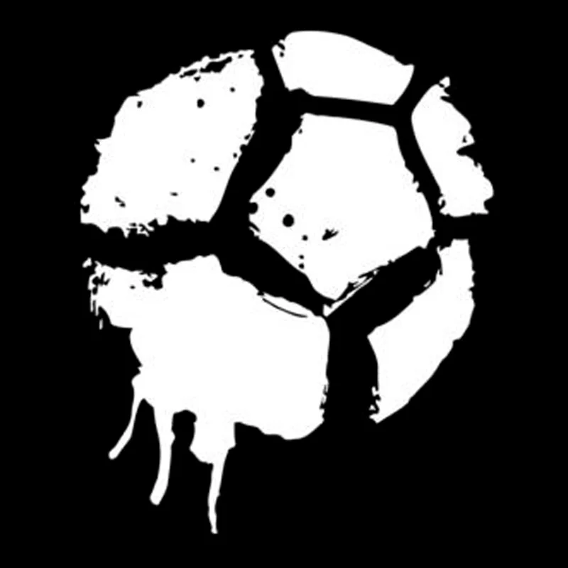 Car Stickers Cartoon Football Sports PVC Decoration Accessories Decals Creative Waterproof Sunscreen Black/white 15cm*12cm |