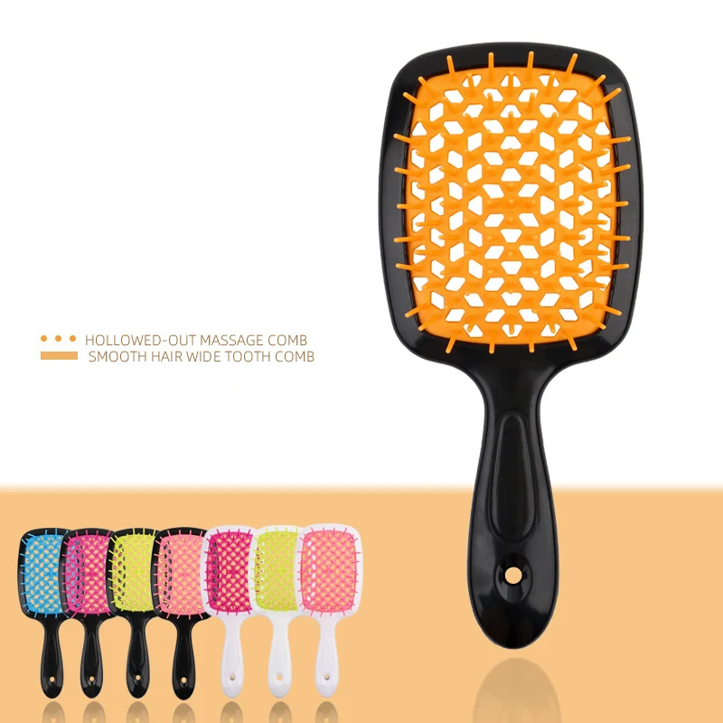 

1Pc Hollowed Out Tangled Hair Brush Salon Hair Styling Tools Large Plate Combs Massage Hair Comb Hair Brushes Girl Ponytail Comb