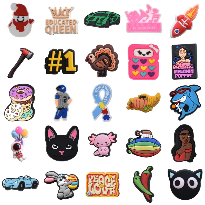 

Para Pins Packs Shoes Accessories Girl Wholesale Bulk Men Kids Boy Set Jeans Decorations for Crocs Shoe Charms Women Charm Gifts