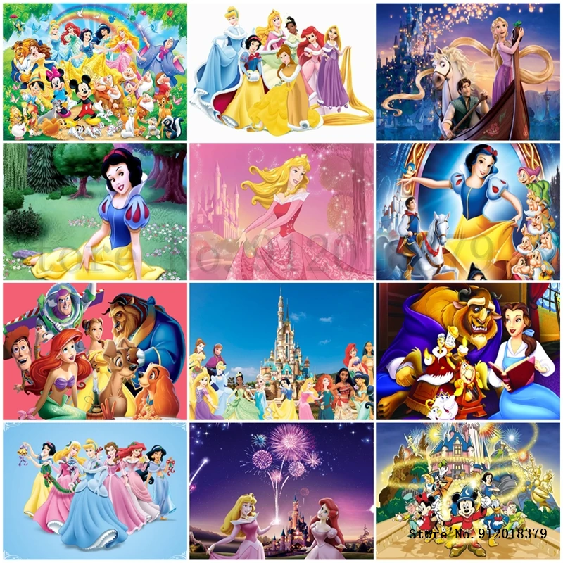 

Disney Princess 5D Diamond Painting Kit New Arrivals Home Decor Cute Diamond Embroidery Mosaic Cross Stitch The Snow White Gift