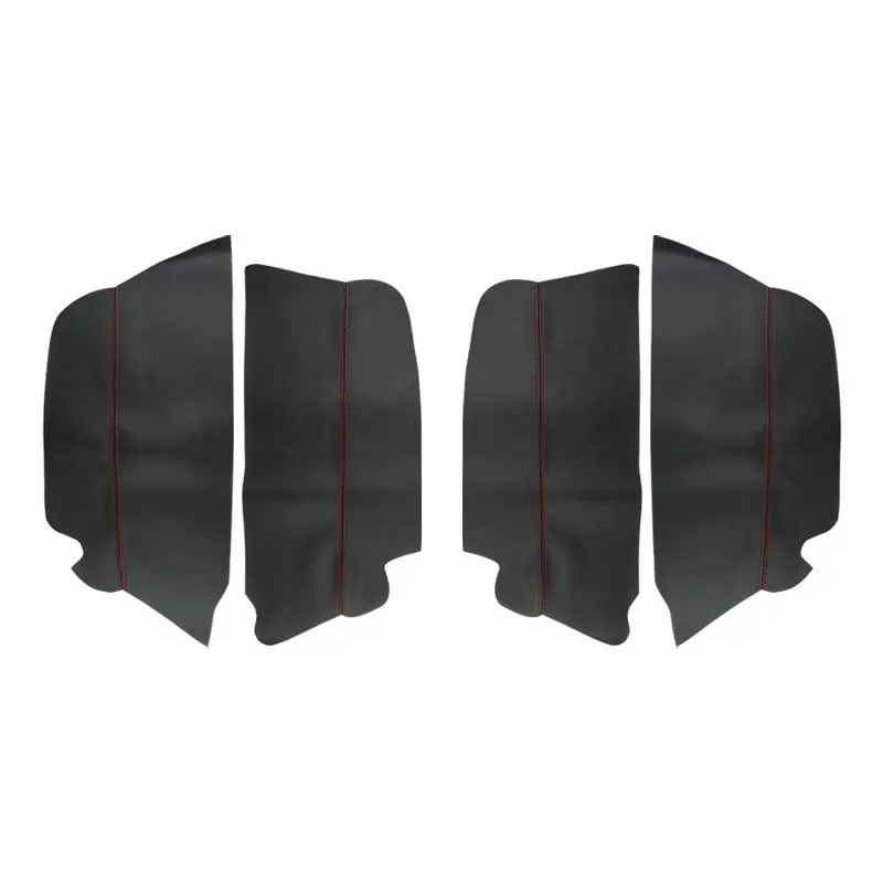 

Для Toyota Prado 2010 2011 2012 2013 2014 2015 2016 2017 2018 4 шт. кожаная внутренняя дверная панель из микрофибры, защитная накладка