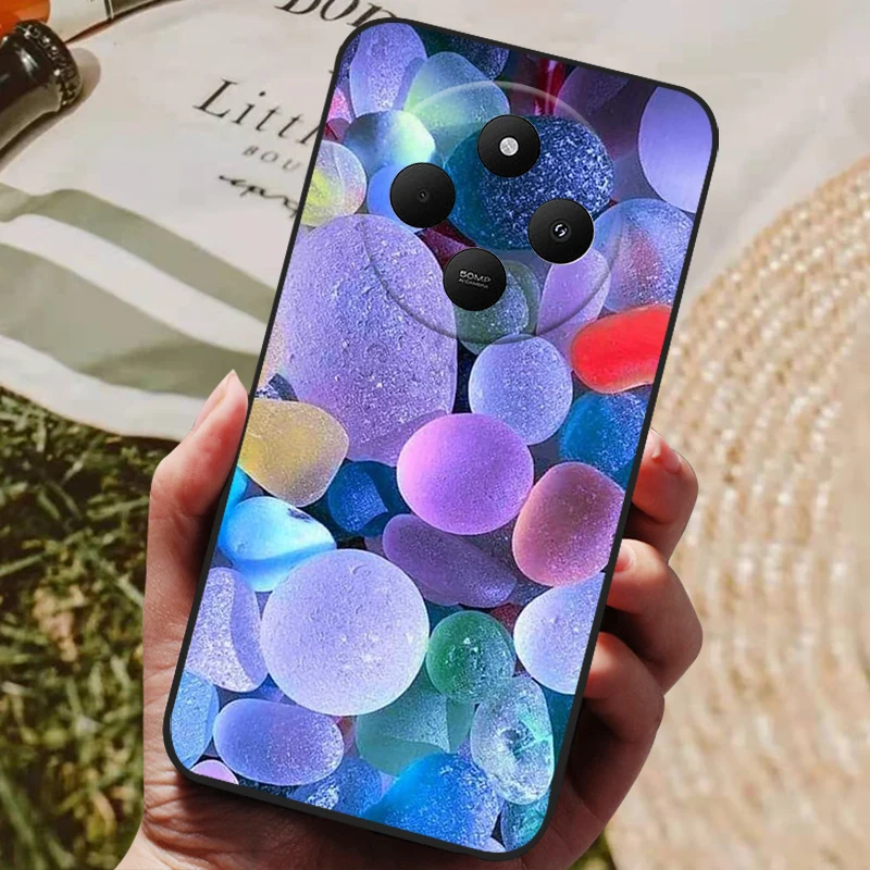Для Xiaomi Redmi 14C Чехол Redmi14C Крутой окрашенный силиконовый мягкий чехол из ТПУ для Poco