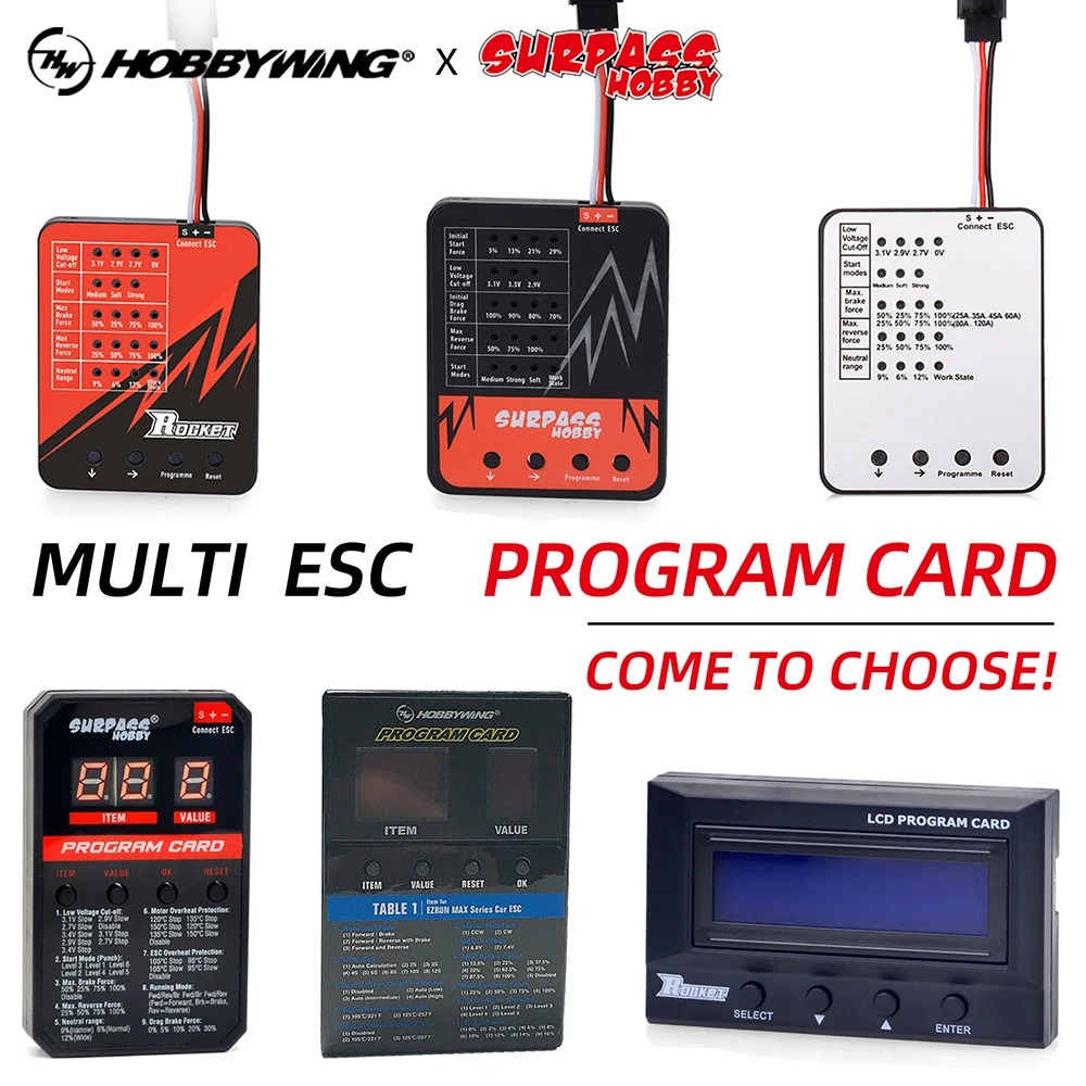 

Program Card for Rocket Turbo TS160 Hobbywing XeRun EzRun QuicRun Surpass ESC