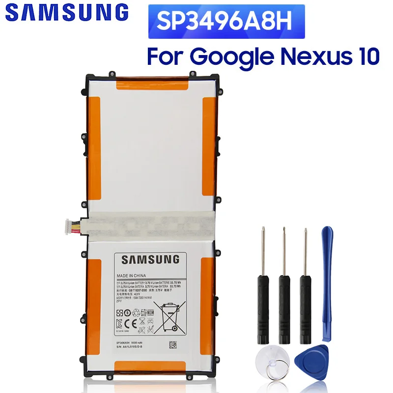 Сменный аккумулятор SP3496A8H для Samsung Google Nexus 10 GT-P8110 HA32ARB SP3496A8H(1S2P) аккумулятор 9000 мАч