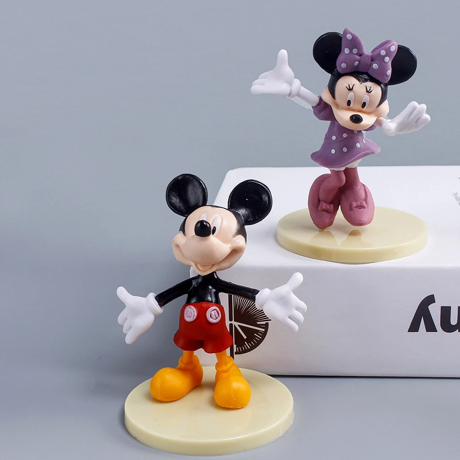 Дисней Аниме Микки Маус Рисунок 6-8 См Минни Дональд Дак Гуфи Кукла Модель Игрушки