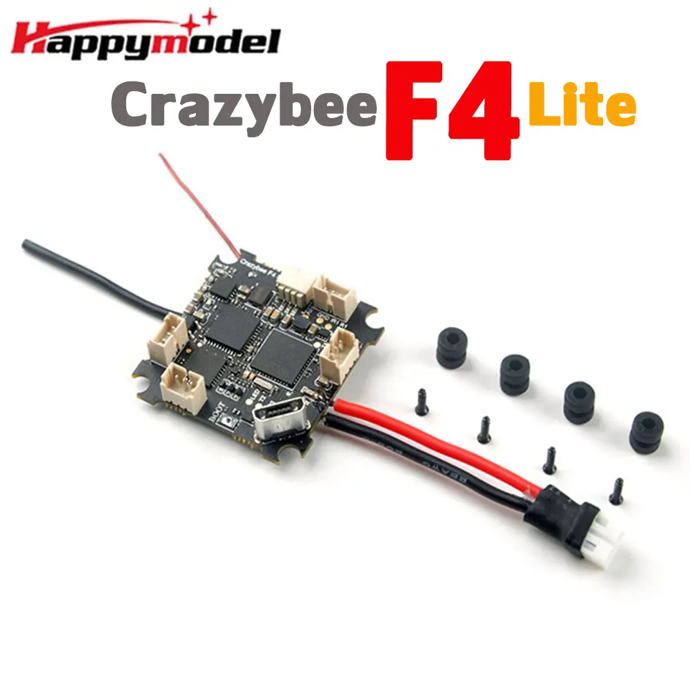 

Happymodel Mobula6 Mobula 6 part Crazybee F4 Lite 1S Flight Controller AIO ESC Frsky Flysky & 25mW VTX for RC Drone Toothpicks
