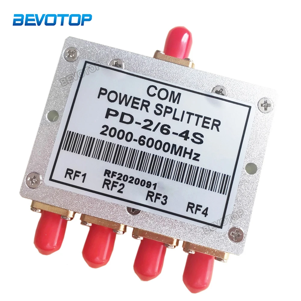 

1PCS SMA Microstrip Power Splitter One Point Four 2-6G SMA RF Combiner WIFI 20W RF Power Splitter