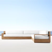 solid wooden furniture luxury patio garden sofas teak furniture deep seating solid wood teak sofa set sectional