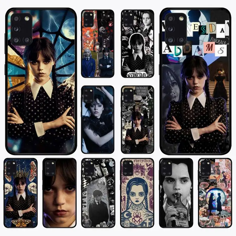 

Wednesday Addams Family Tv show Phone Case for Samsung A70 A71 A72 A51 A52 A53 A30 A21 A02 S A40 A32 A31 A13 A12 A10 Cover