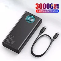 2022 NEW  Power Bank 30000mAh 65W PD Quick Charge QC3.0 Powerbank For Laptop External Battery Charger For iPhone 13 Samsung  Xia