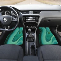 green marble print abstract art car floor mats set front and back floor mats for car car accessories