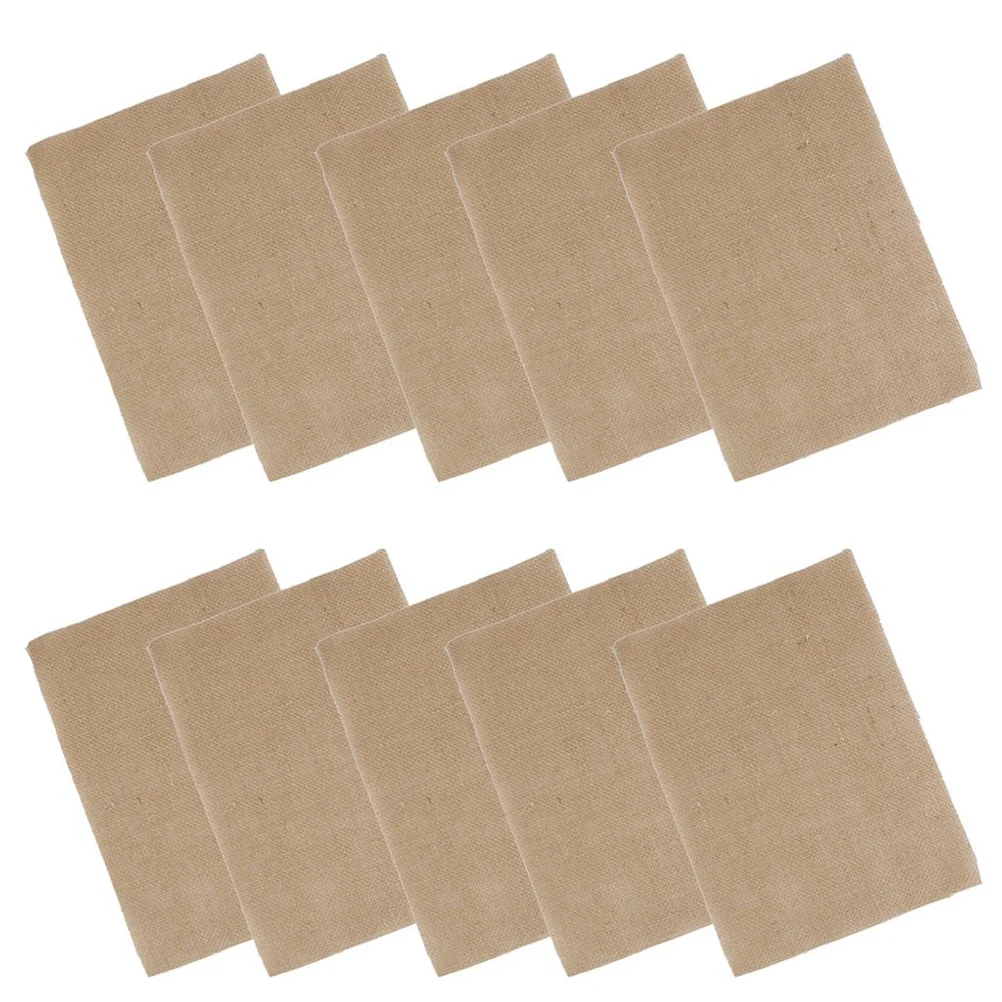 

10pcs Placemats Burlap Non-slip Heat-Resistant Table Place Mats Pad Decoration for Hotel Kitchen Home