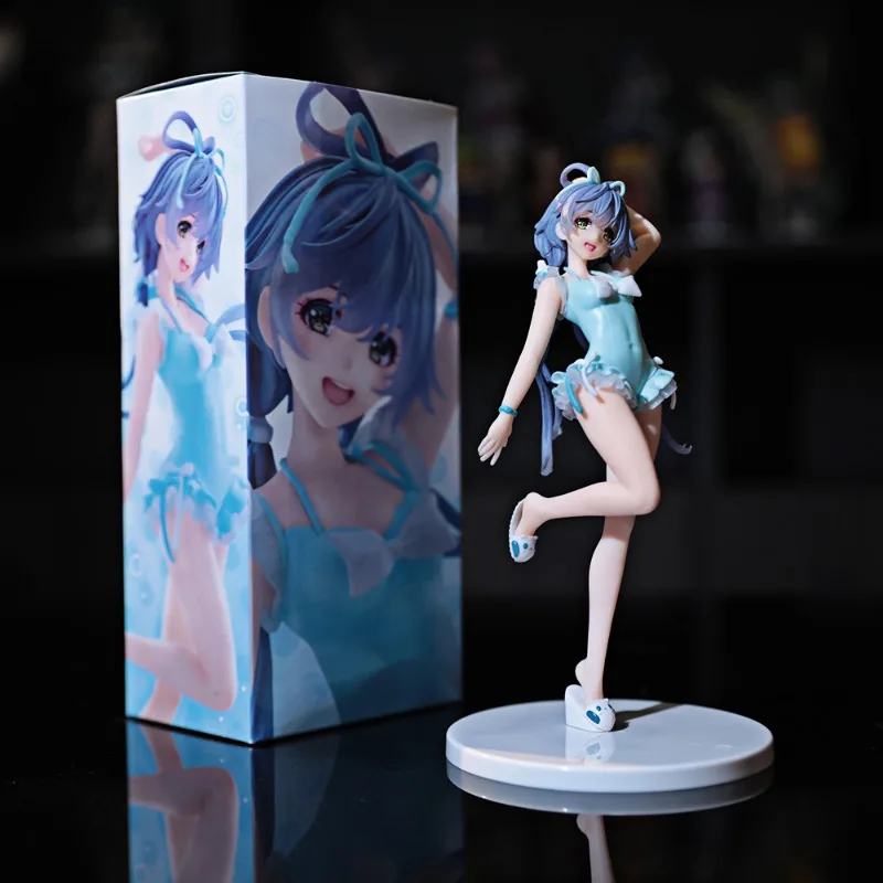 

Virtual Singer Luo Tianyi Figure 20cm Swimsuit 2D Idol Anime Peripheral Model Collection Pvc Hand Model Ornament Gift Toy