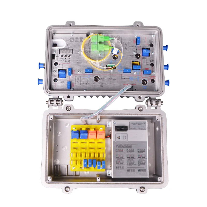 

4 Way Return Path 5-35MHz Outdoor Optic Receiver