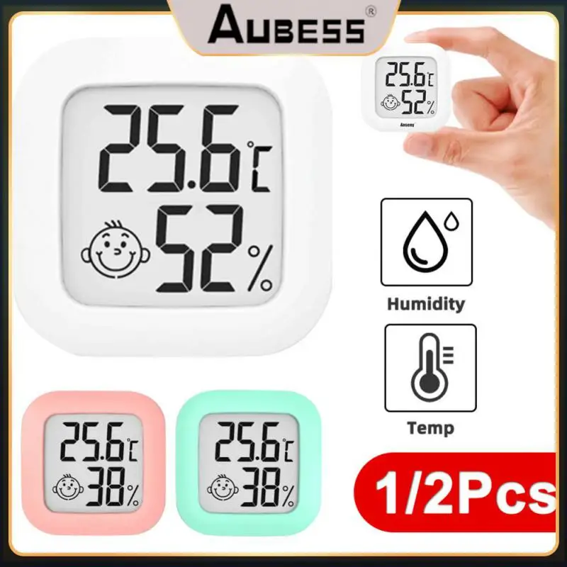 

Smiley Lcd Digital Thermohygrometer Digital Mini Upgrade Humidity Gauge Meter Indoor Thermometer Hygrometer Lcd Digital Room