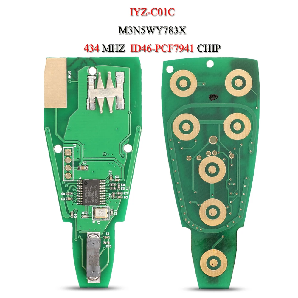 

Jingyuqin GQ4-53T IYZC01C печатная плата дистанционного ключа автомобиля для Jeep Chrysler Dodge Ram Journey ID46-PCF7961/PCF7941 чип 433 МГц