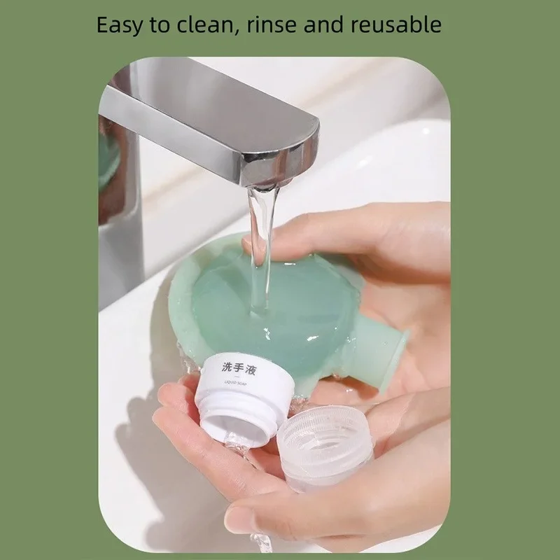 Прочный цветной раздельный флакон многоразовый контейнер для геля душа и