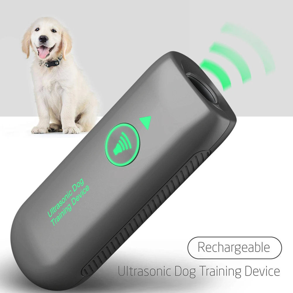 

Перезаряжаемый Отпугиватель собак, ультразвуковой отпугиватель лая, 3 аккумулятора, устройства для обучения, 1 устройство