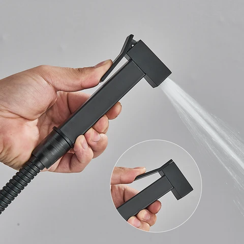 Латунный смеситель для биде, одинарный кран для холодной воды, 6 цветов, ручной душевой набор, распылитель для унитаза, гигиенический душ со шлангом 1,5 м