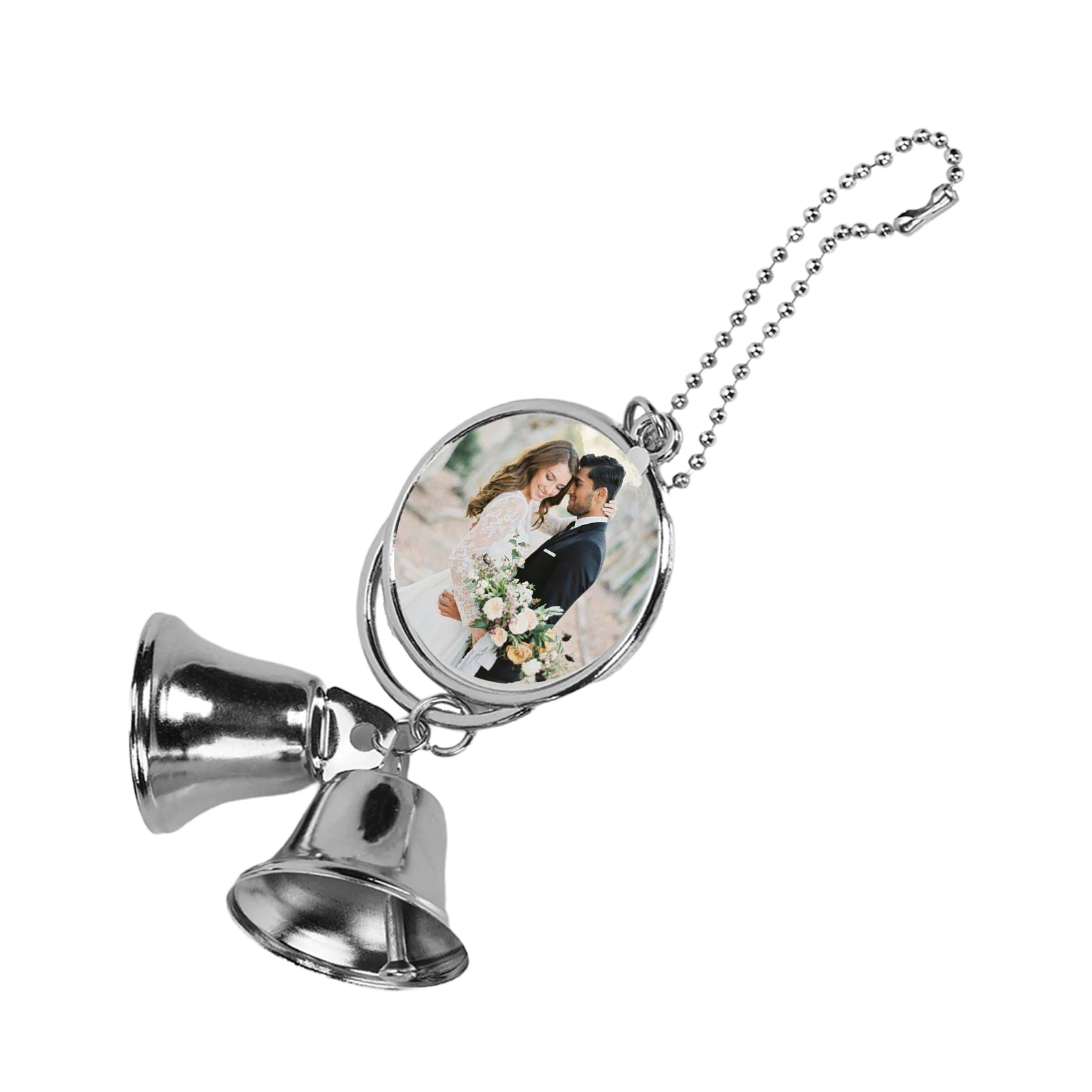 

Swing Car Ornament Aesthetic Car Rear View Mirror Swinging Dancing Pendant Double-Sided Framed For Photos Automotive Interior