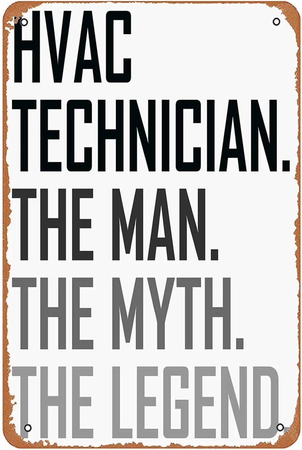 Hvc Techncn The Mn Professon Sgn Wll Decor rt Плакат Vntge Metl Tn для забавной комнаты Cve Bthroom Offce Grge Prtment Dorm