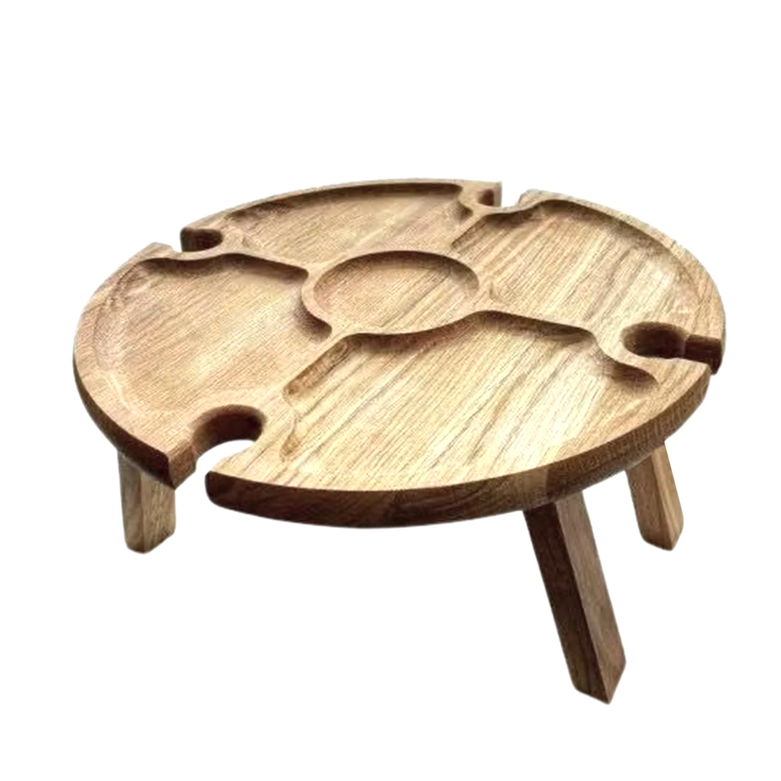 

Стол для пикника и вина на открытом воздухе, компактный портативный поднос, 2 в 1, стойка для бокалов и ячеек для вина, сыра и фруктов