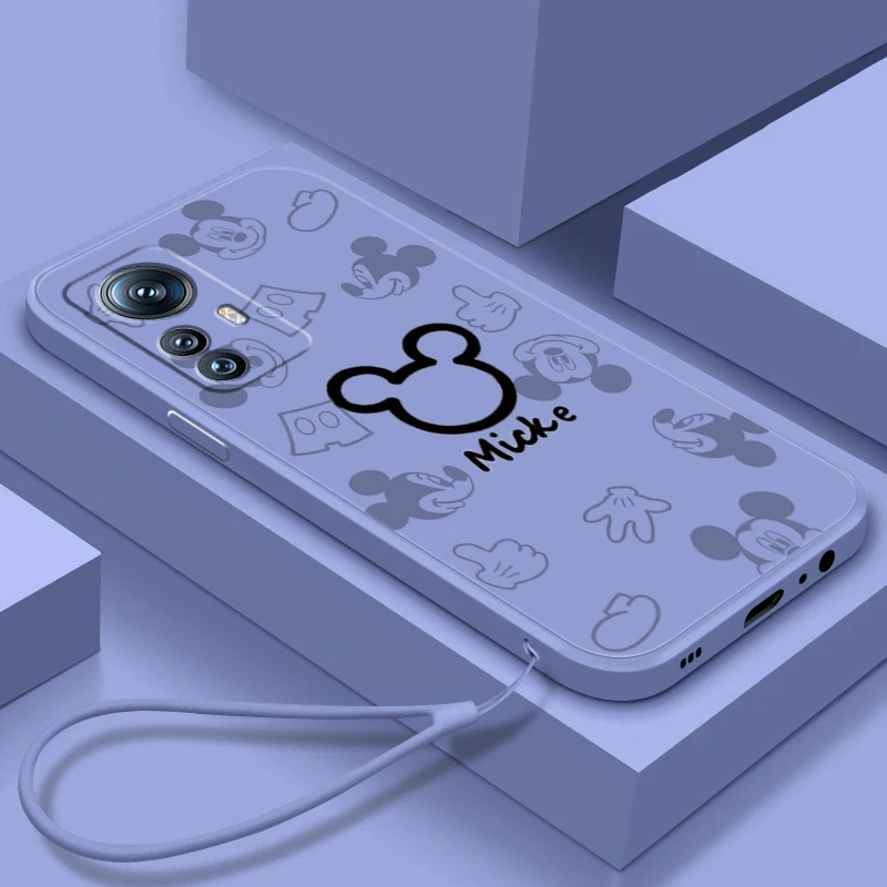 

Phone Case For Xiaomi Mi 13 12S 12 12X 12T 11i 11T 11 10 10S 10T Pro Lite Ultra 5G Disney Mickey Minnie Comic Art Liquid Rope