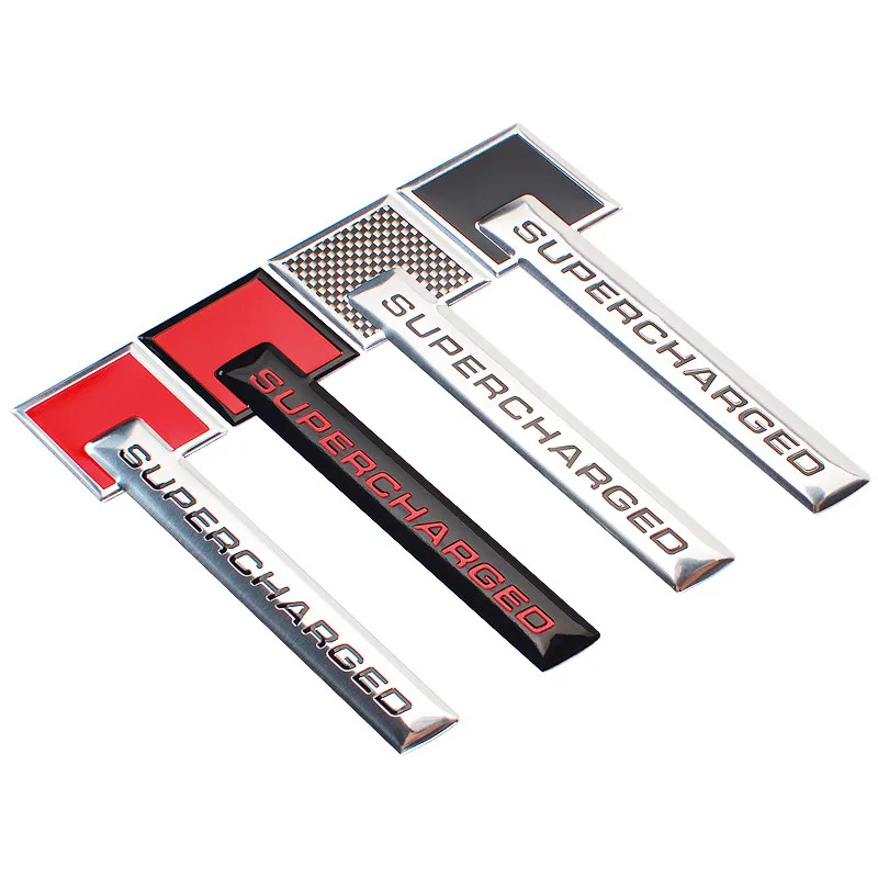 

Для Audi сверхзаряженный трехмерный Автомобильный логотип украшение автомобиля табличка с названиями Необычные автомобильные наклейки