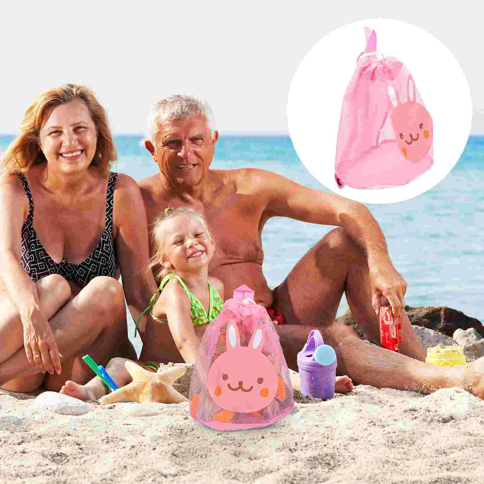 

Toy Bag Beach Toy Mesh Backpack Toys Sand Kids Organizer Portable Bath Pouch Girl Girls Pool Net Travel Clear Mini
