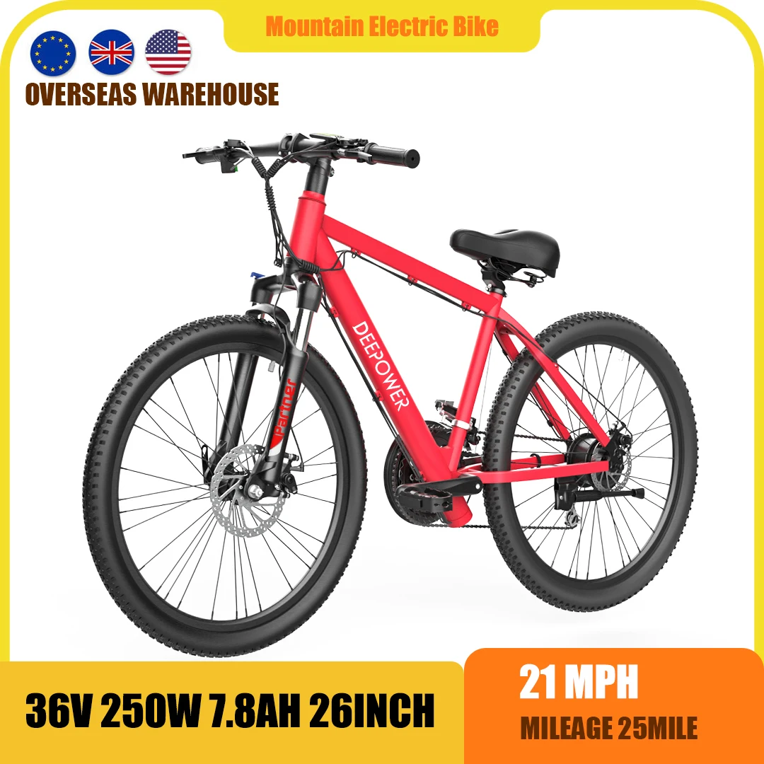 

Electric Bike Wheel Self-locking 250W 36V 7.8Ah 26 Inch Shock Absorber Ebike Bicycle Portable Fold Aluminum AlloyMountain Ebike