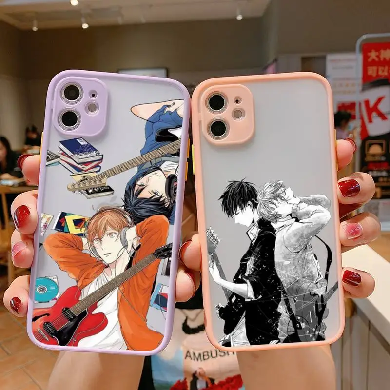 

Given Yaoi Anime Phone Case For iPhone 13 12 11 Mini Pro XR XS Max 7 8 Plus X Matte transparent Pink Back Cover