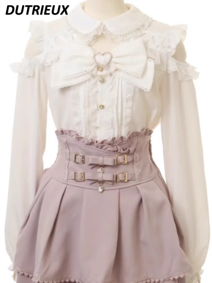 Милая девушка весна и осень новая рубашка с длинными рукавами милая блузка в