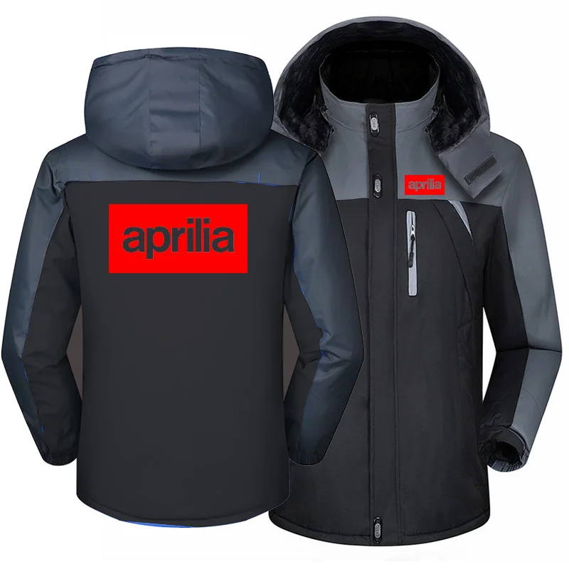 

NEUE Winter Jacke Männer für APRILIA Windjacke Winddicht Wasserdicht Verdicken Fleece Outwear Outdoorsports Mantel