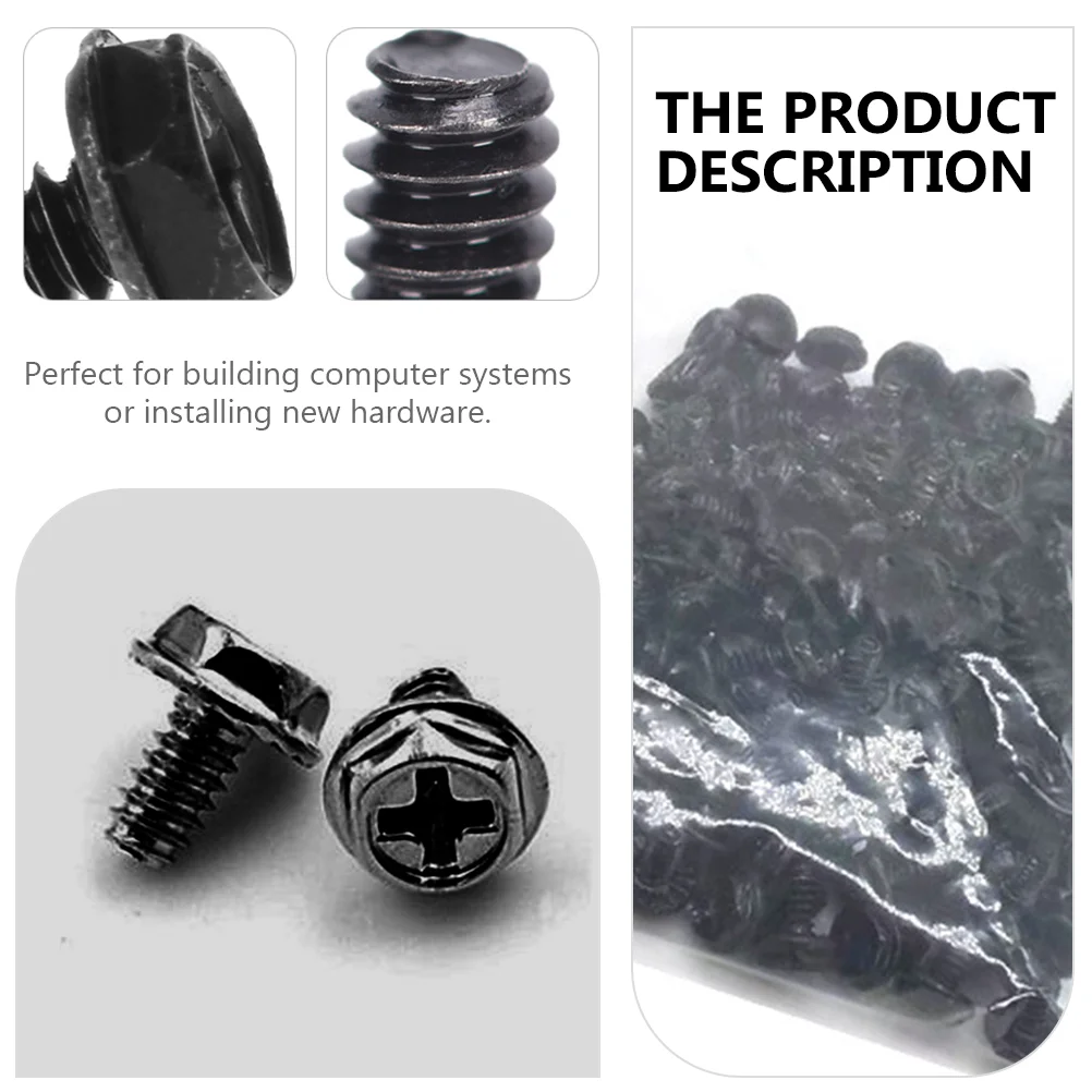 100 шт. крепежные детали для компьютера с круглой головкой