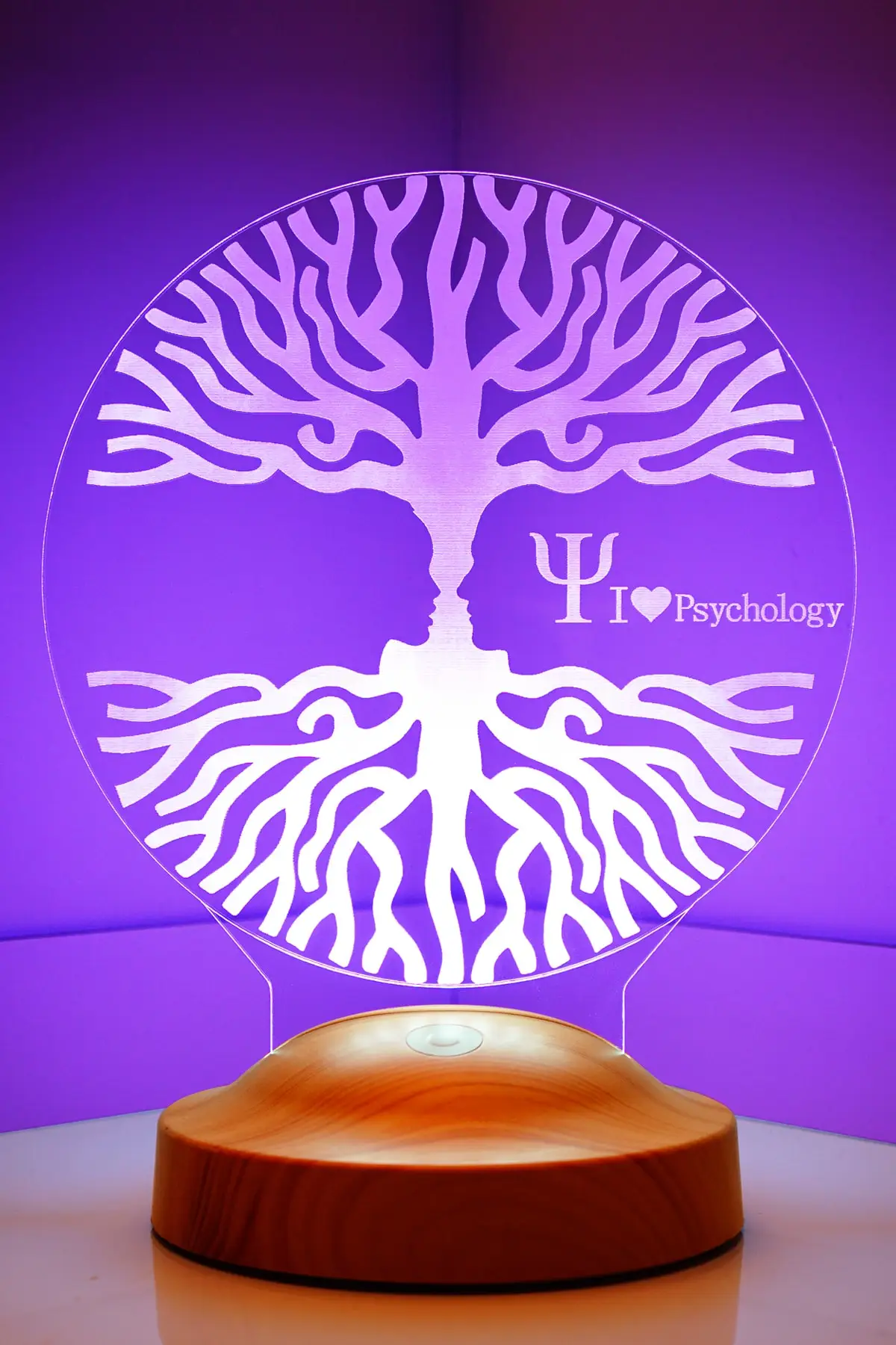 

3d psychologist gift Led lamp personalized design