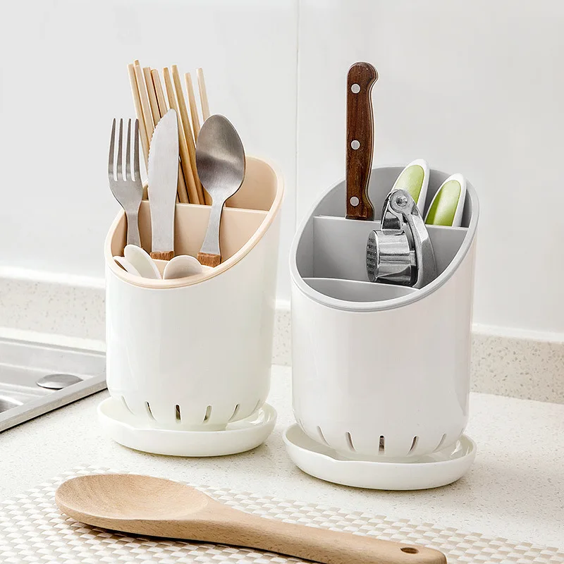 

Nordic Drain Chopstick Holder Plastic Cutlery Drying Rack Spoon Knife Chopsticks Storage Boxes Shelf For Home Kitchen Organizer