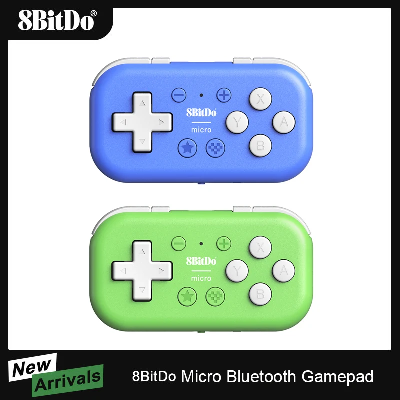 

8Bitdo Micro Bluetooth Gamepad Pocket-sized Mini Game Controller for Switch, Android, and Raspberry Pi, Supports Keyboard Mode