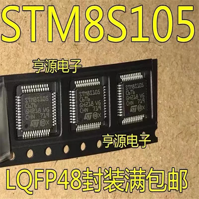

1-10 шт. STM8S105C6T6 STM8S105 TQFP-48 IC, оригинальный чипсет.