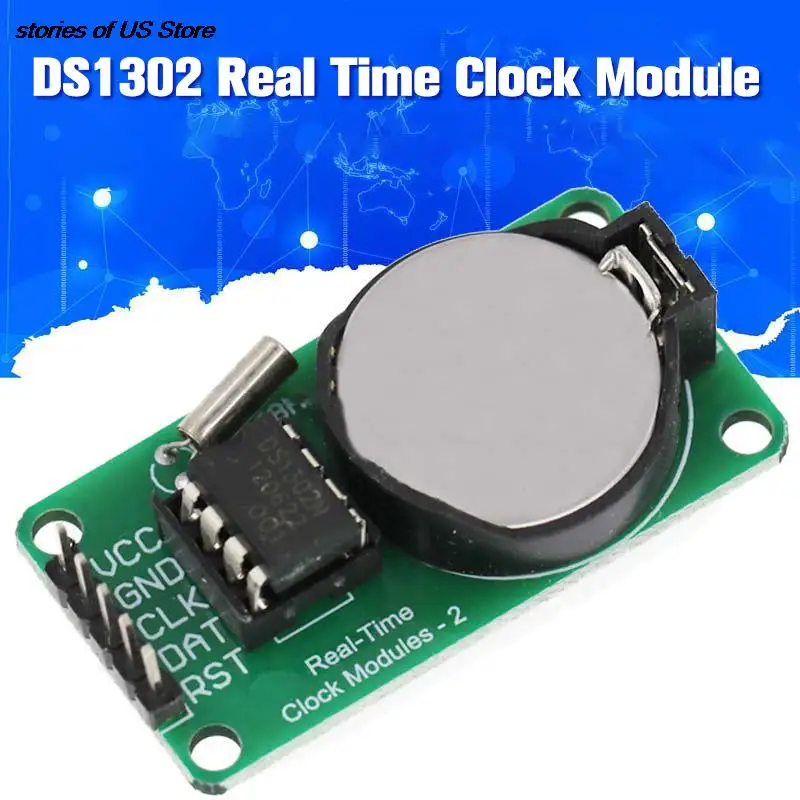 Модуль часов DS1302 в режиме реального времени с батареей для AVR PIC SMD CR2032, модуль электронных компонентов при сбое питания